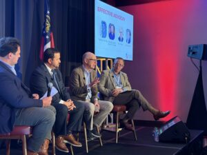 Industry leader presenting on stage
