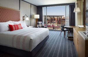 Guest room at the Omni Hotel overlooking The Battery